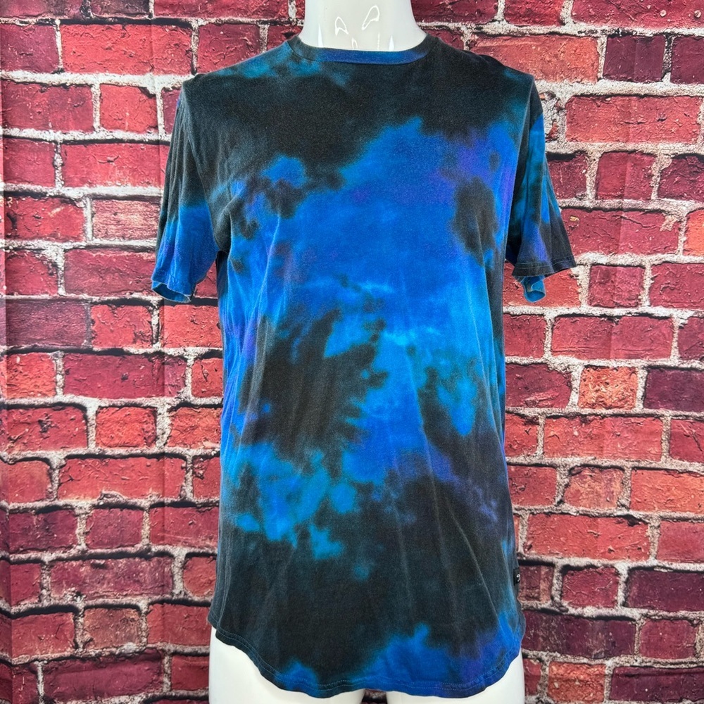 Hollister Men’s Short Sleeve Tie-Dye T-Shirt - Size: XL - Blue / Black